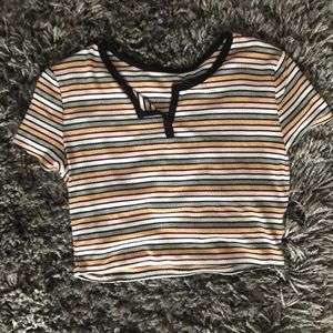 Striped crop top